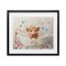 Stupell Industries Baby Cattle in Floral Tub Framed Print Under Glass, design by Shawna Stewart